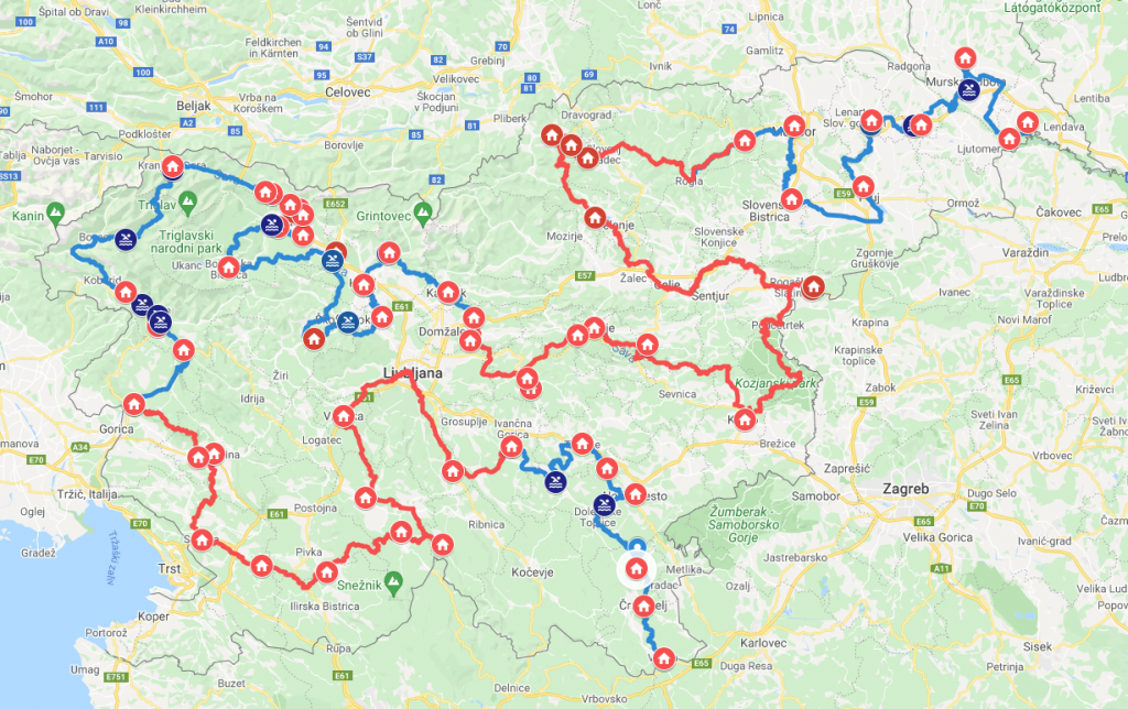 Naravna kopališča ob Pisateljski pešpoti po Sloveniji